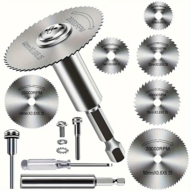 Cordless Rotary Tool Kit Accessories - Yüksek Hızlı Çelik Testere Bıçakları 10PCS,