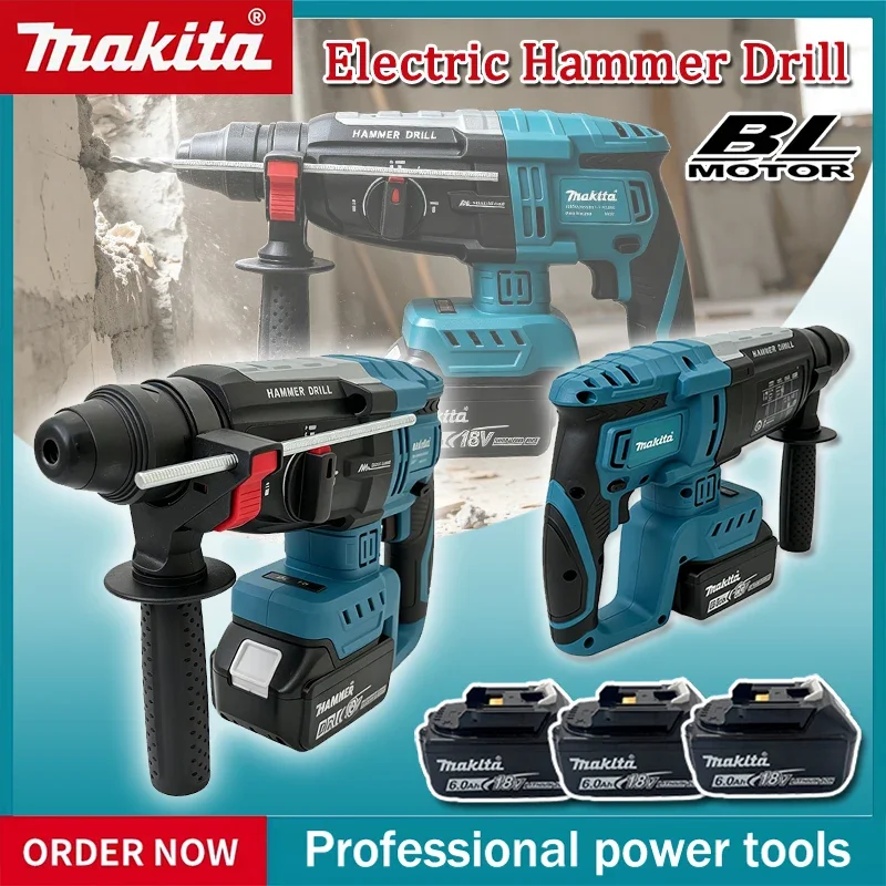 Brushless Cordless Electric Drill 18V - Makita fırçasız elektrikli darbeli matkap 28MM