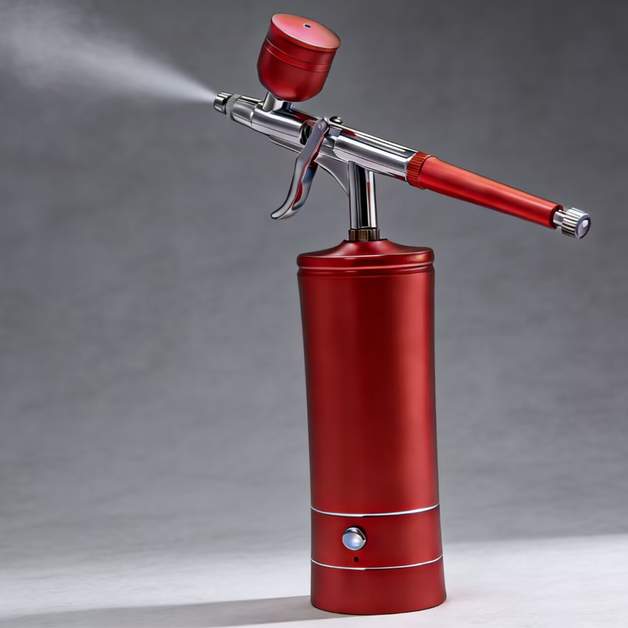 Airbrush Kit With Mini Compressor - Taşınabilir, Şarj Edilebilir, Kablosuz Hava Püskürtme