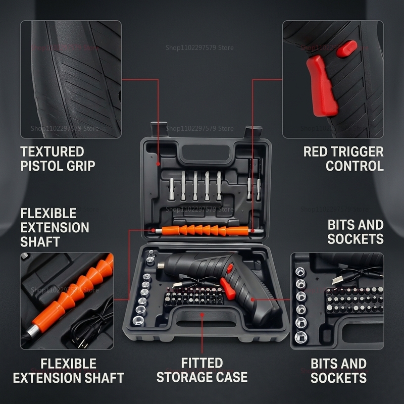 47 Parçalı Şarj Edilebilir Kab - Electric Screwdriver Rechargeable Usb incelemesi ve fiyatı